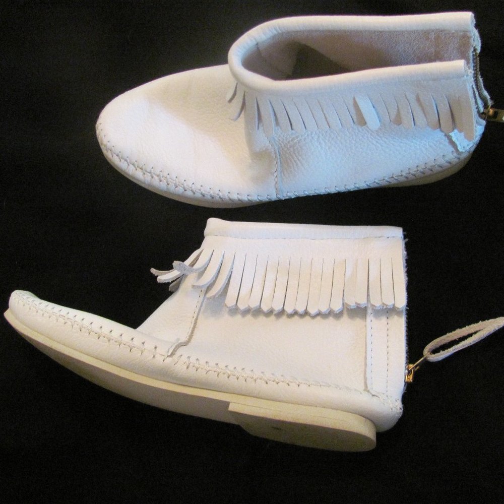 Vintage leather moccasin booties Size 6.5